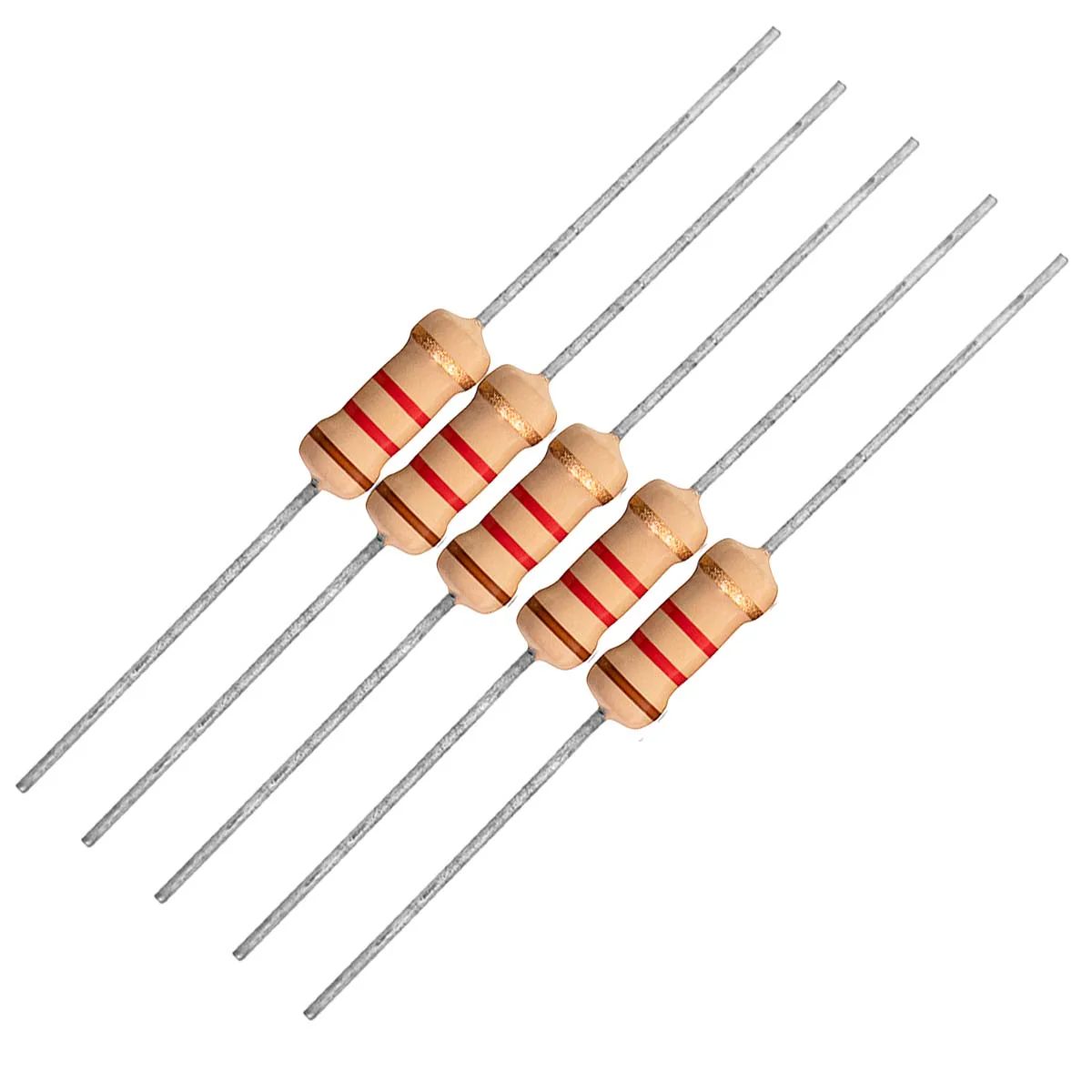1.2k 1W 5% Carbon Film Resistor (Set of 5)