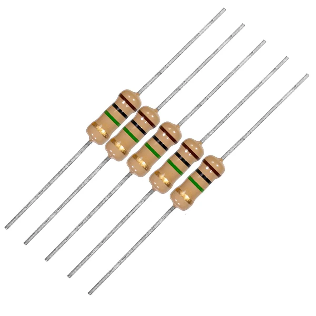 1M 1W 5% Carbon Film Resistor (Set of 5)
