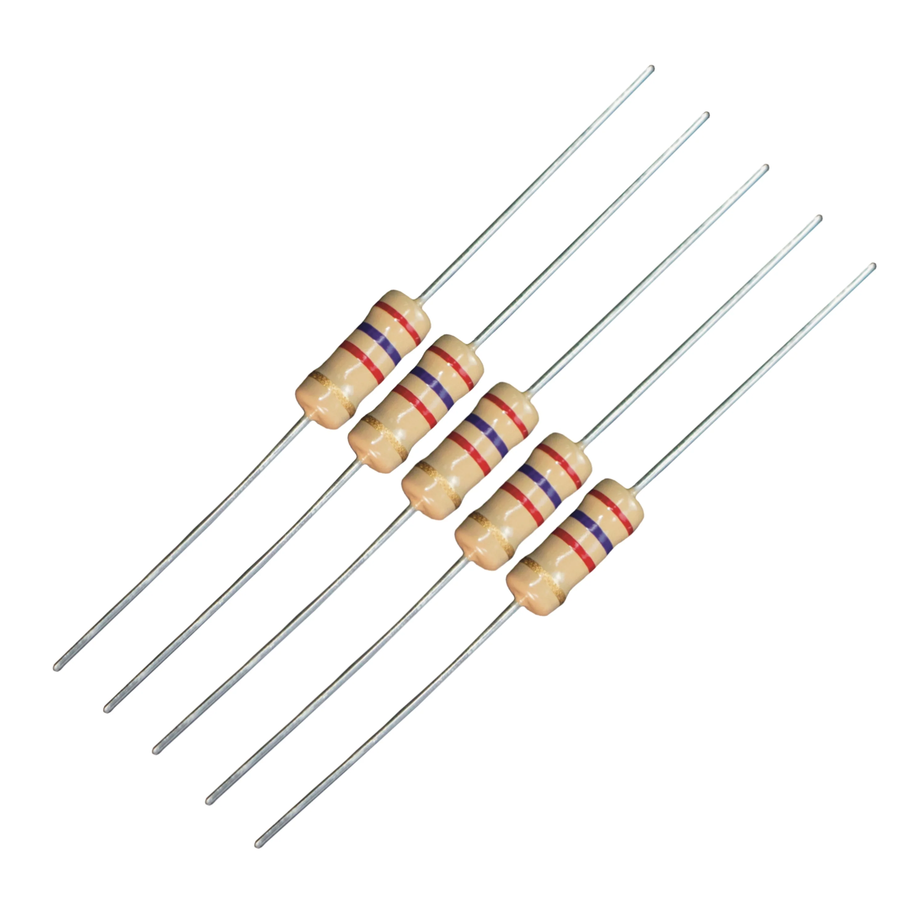 2.7k 1W 5% Carbon Film Resistor (Set of 5)