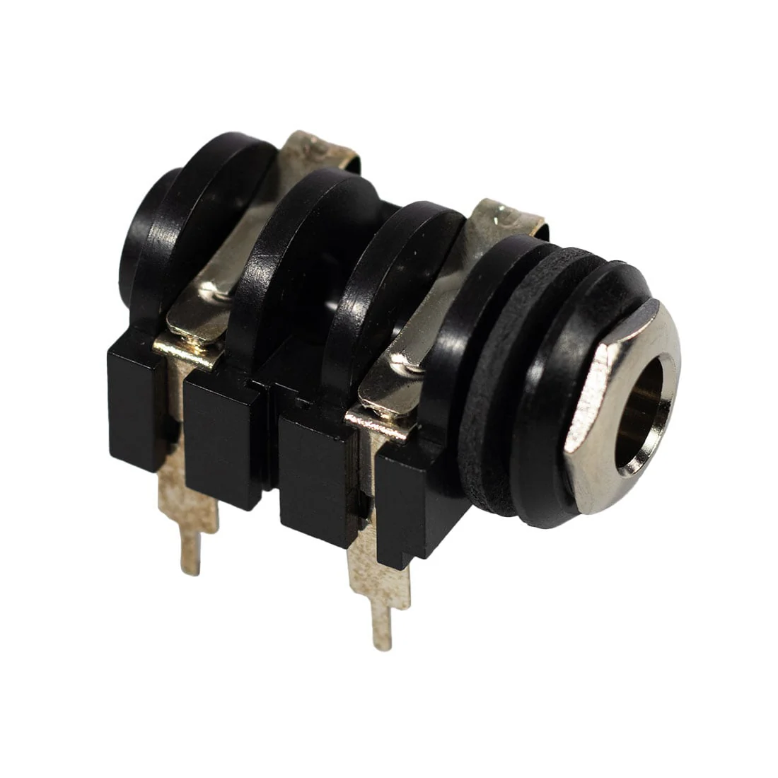 3/16" Standoff 4-Pin 1/4" Jack With Chrome Nut