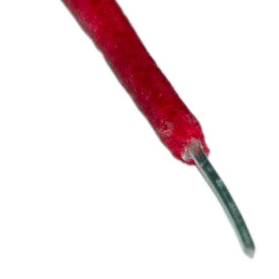 22-Ga Solid Red Cloth Covered Wire