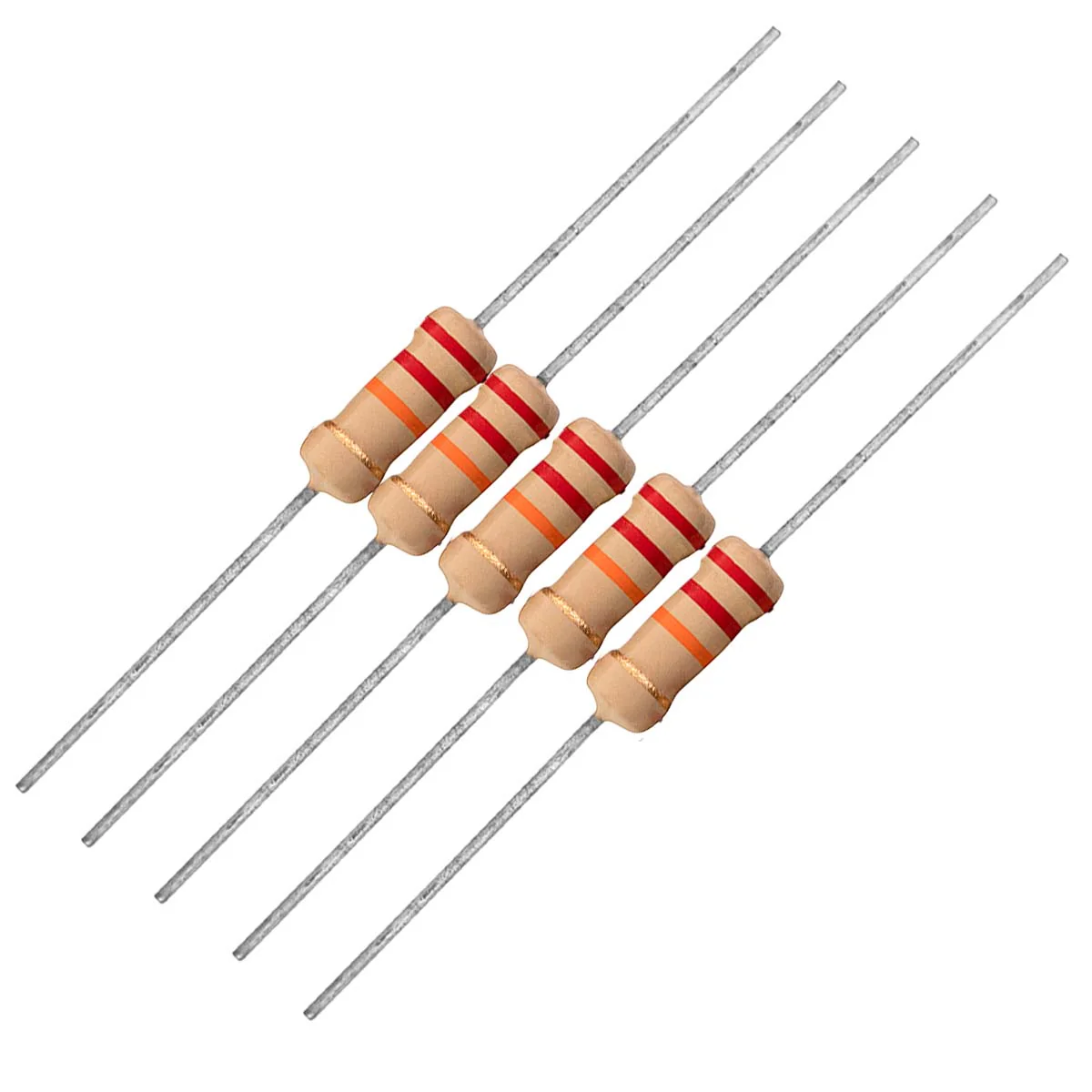 22k 1W 5% Carbon Film Resistor (Set of 5)