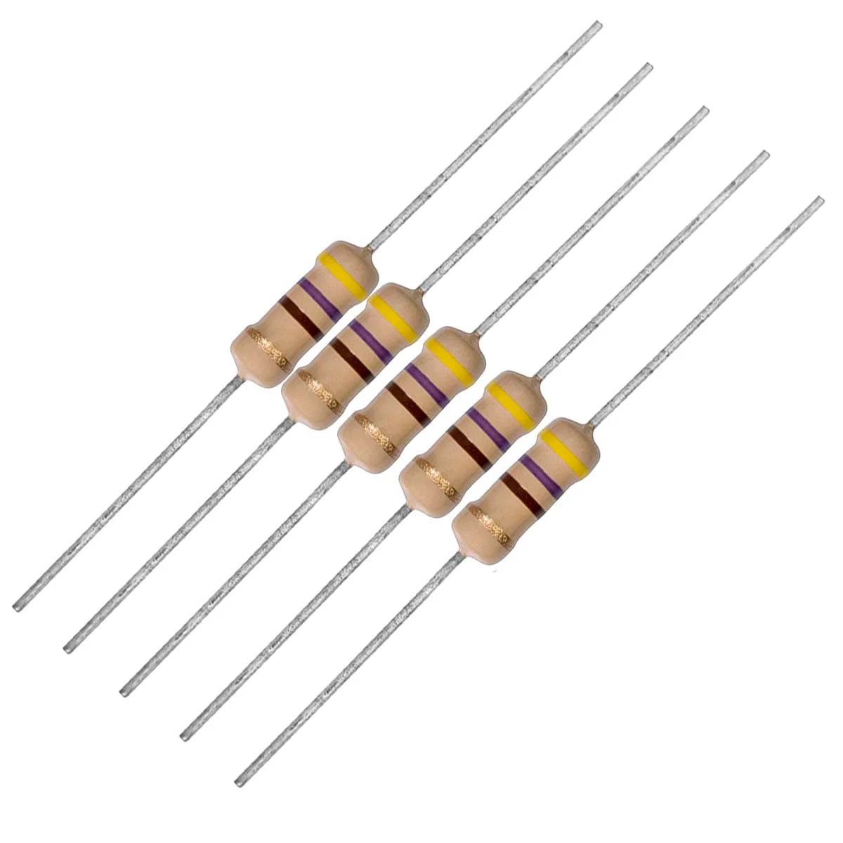 470 Ohm 1W 5% Carbon Film Resistor (Set of 5)
