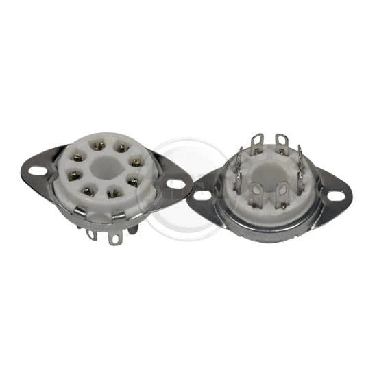 8-Pin Ceramic Inside Mount Tube Socket