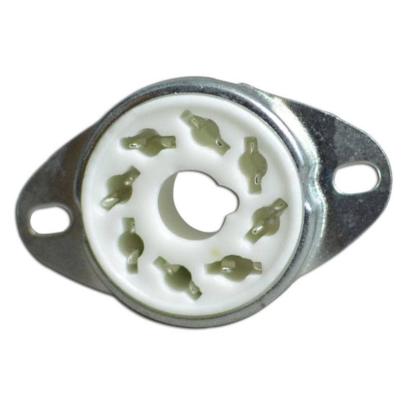 8-Pin Ceramic Top Mount Tube Socket