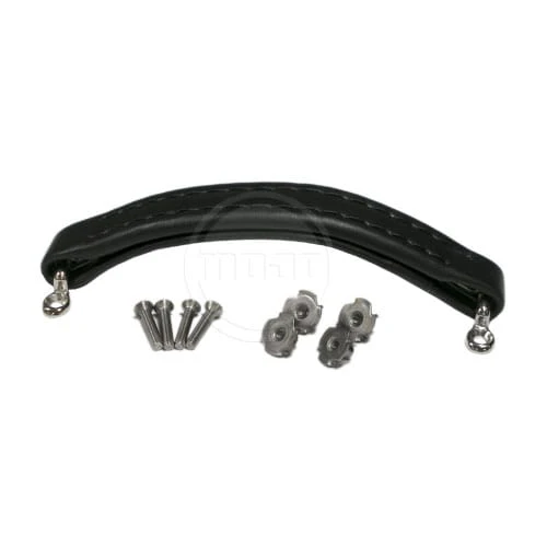 Ampeg / Mesa Style Large Black Leather Handle (w/ Hardware)