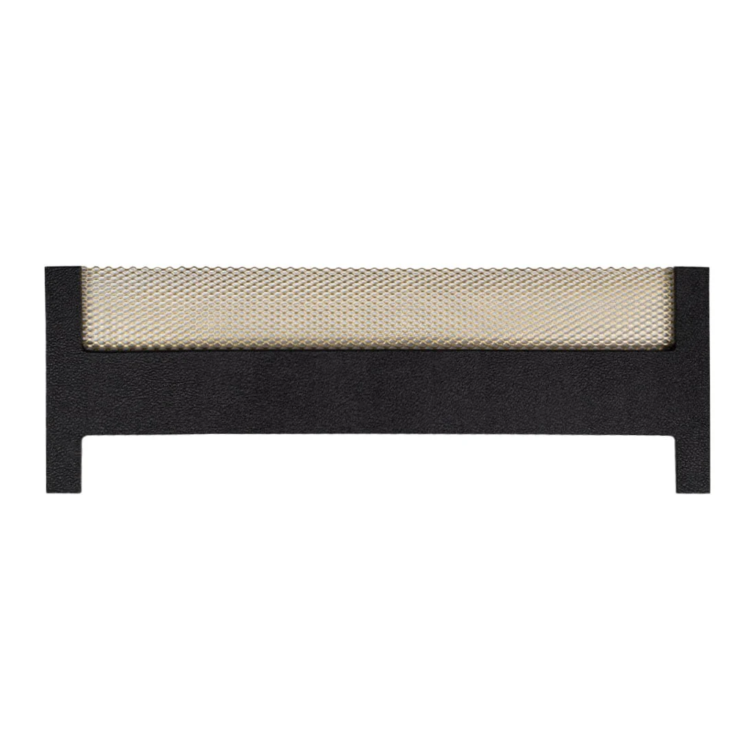British Style Large Box Head Backpanel w/ Gold Metal Mesh