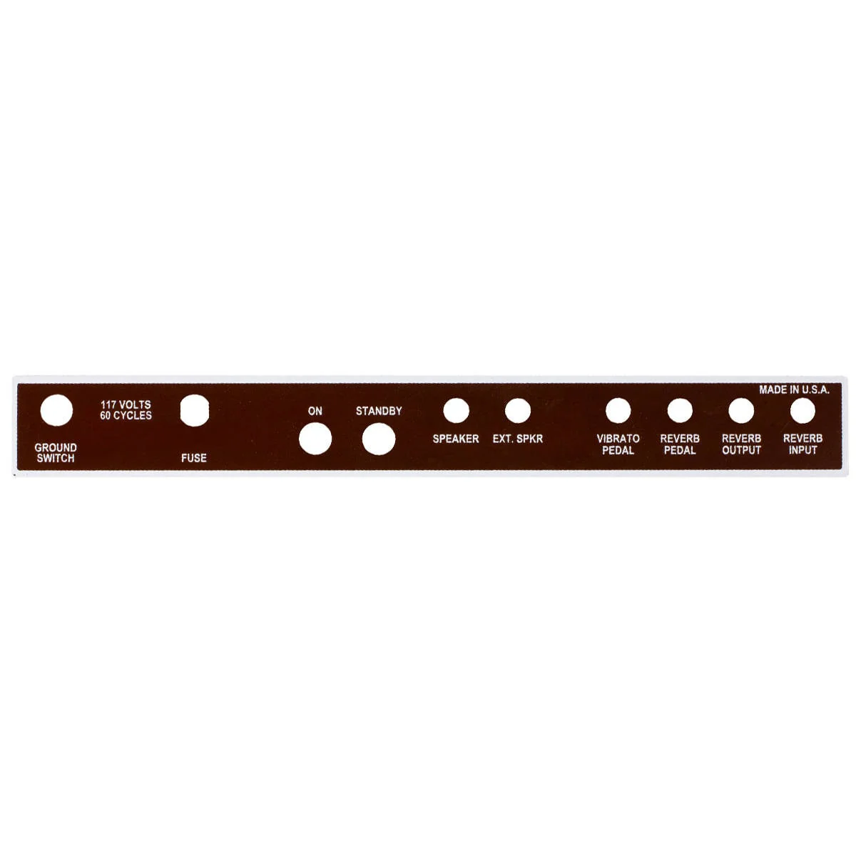 Brown Vibroverb 6G16 Backplate