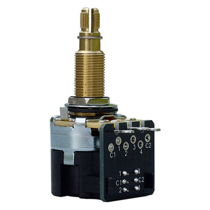 CTS 500K Long Shaft DPDT Push-Pull Potentiometer