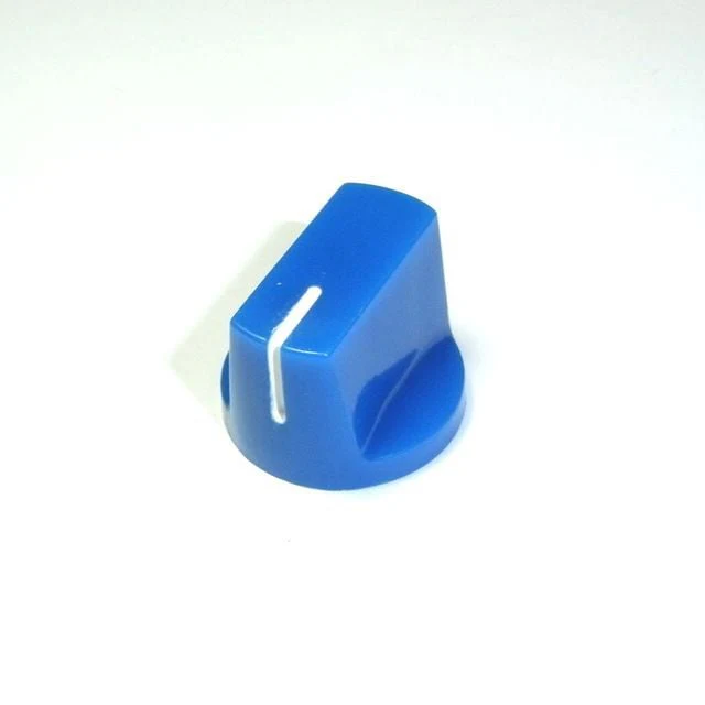 Davies 1510 Style Blue Knob (1/4" Smooth Shaft)