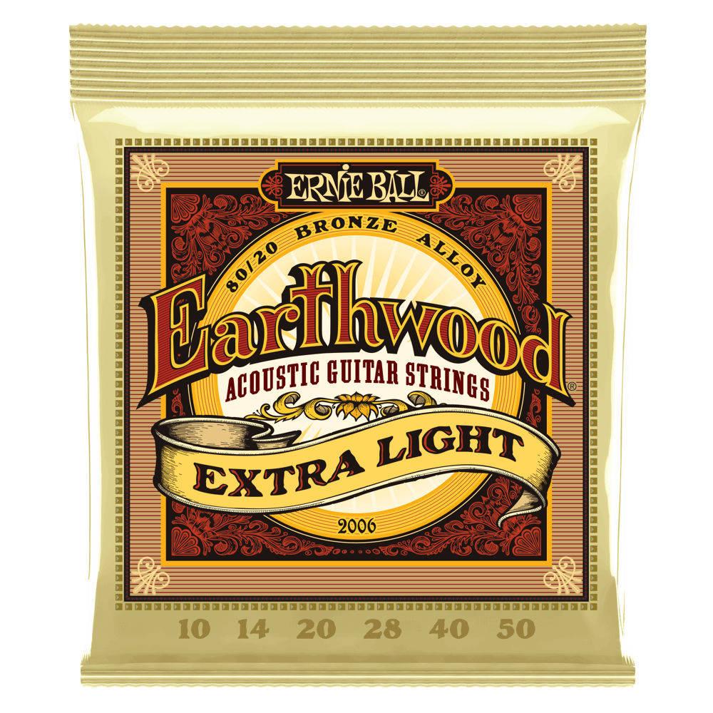 Earthwood Extra Light 80/20 Bronze Acoustic Guitar Strings