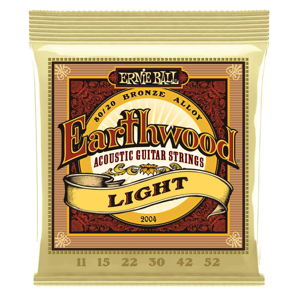 Earthwood Light 80/20 Bronze Acoustic Guitar Strings - 11-52