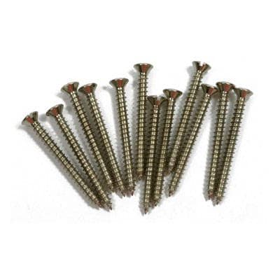 Fender Slotted Neck Mount Screws Nickel- 12 Pack