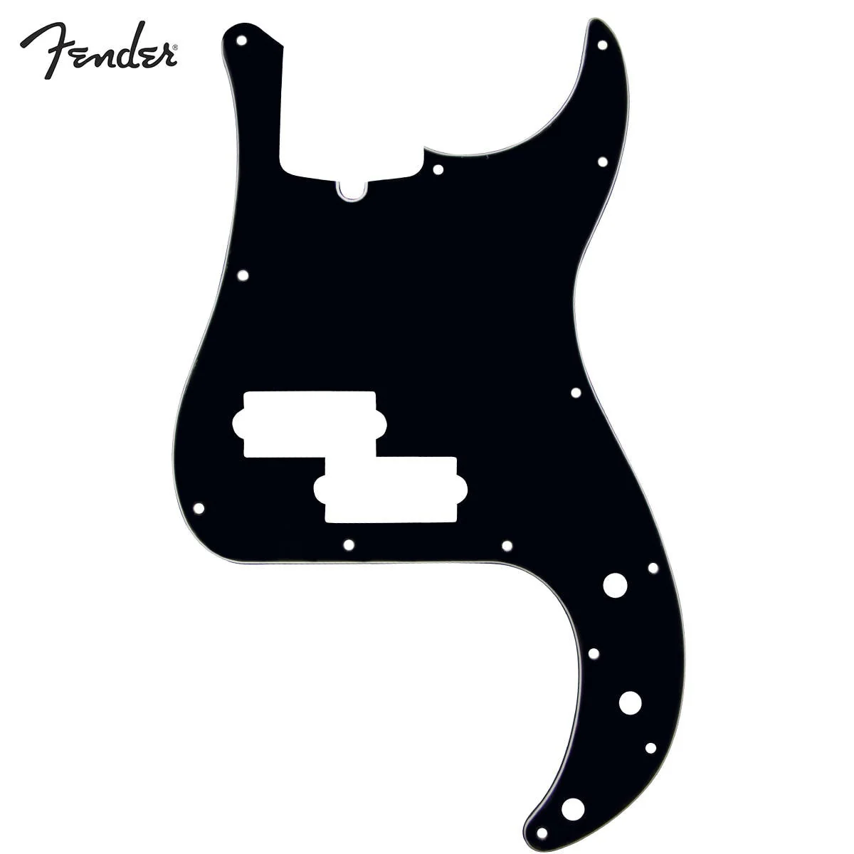 Fender Standard P-Bass Guitar Pickguard Black 3 Ply
