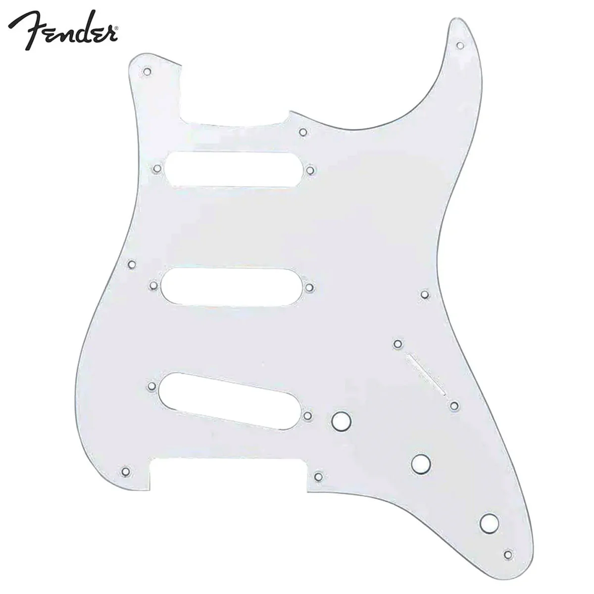 Fender Standard Stratocaster Guitar Pickguard '57 White 8 Hole 1 Ply S/S/S