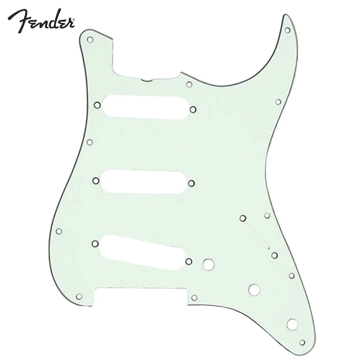 Fender Standard Stratocaster Guitar Pickguard '62 Mint Green Truss Rod Notch 11 Hole 3 Ply S/S/S