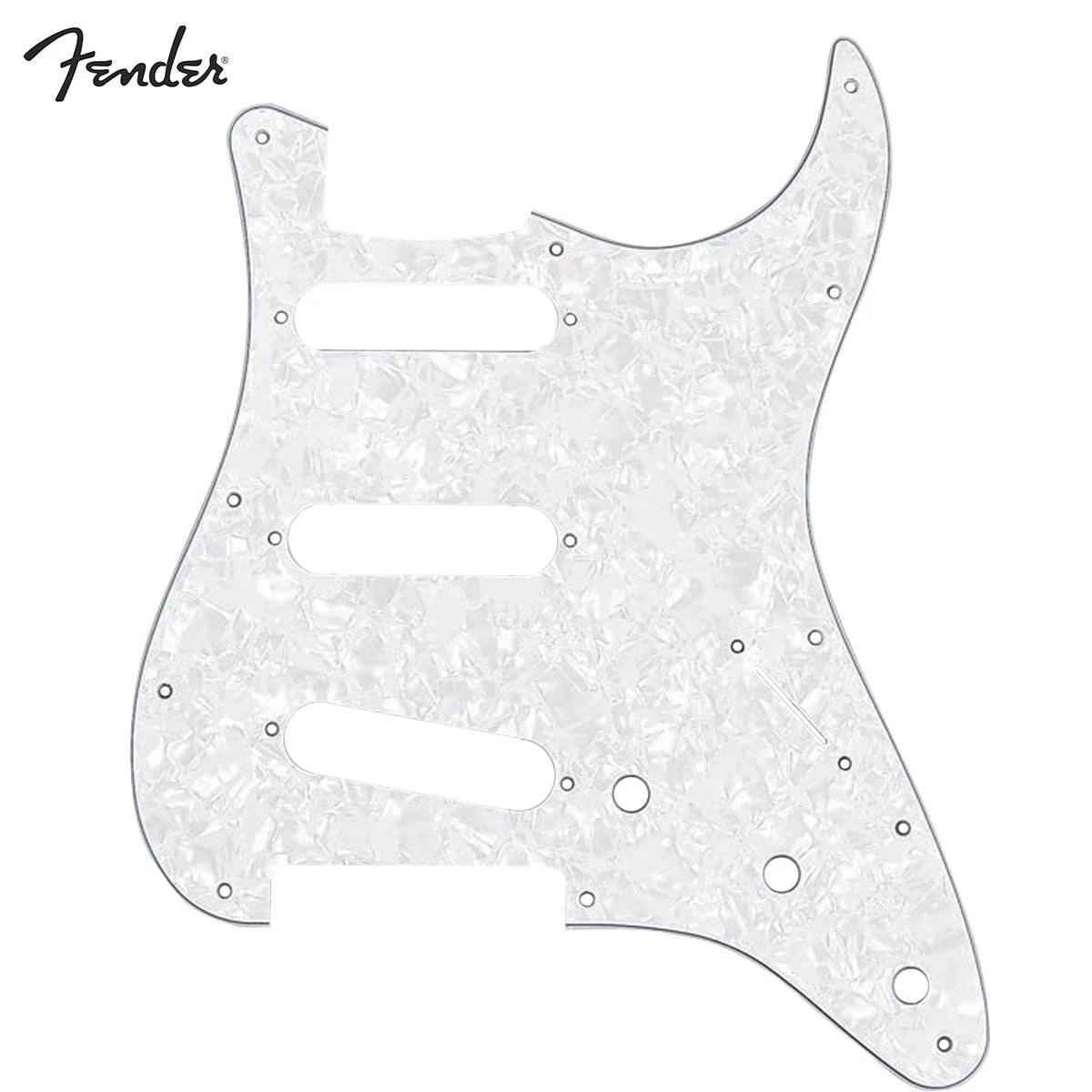 Fender Standard Stratocaster Guitar Pickguard White Pearl 11 Hole 4 Ply S/S/S
