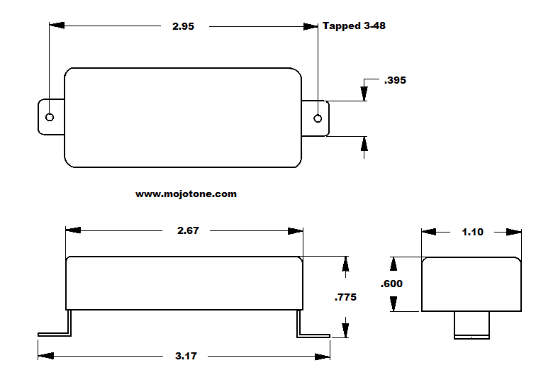 Hot Rod Mini Humbucker Pickup - Image 4