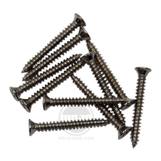 Humbucker Mounting Ring Screws Nickel (Set of 10)