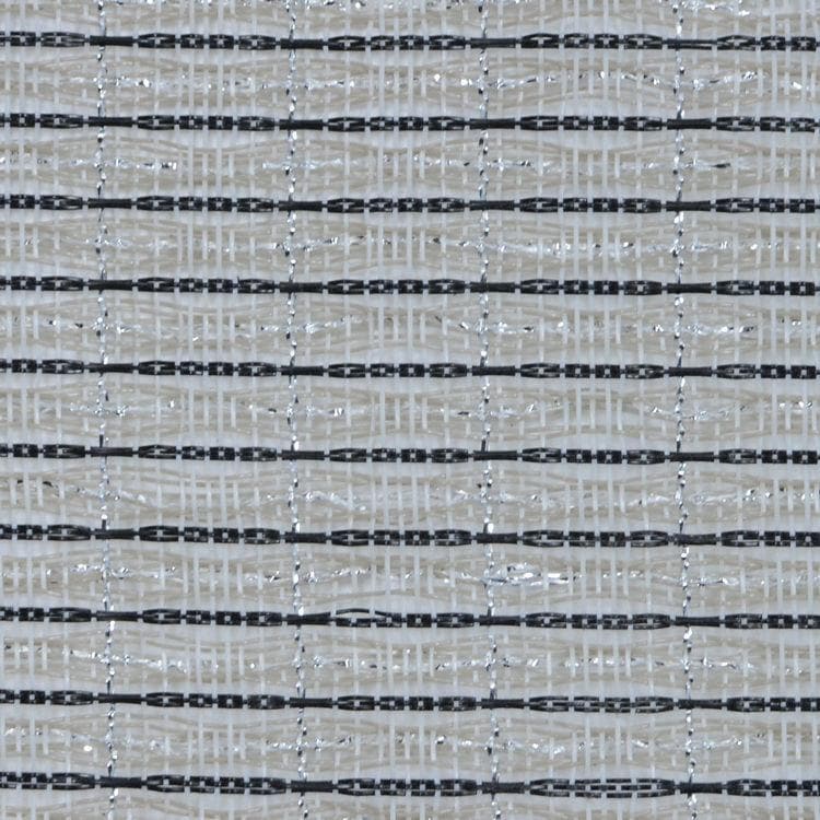 Irregular Black/White/Silver Grill Cloth 36"W