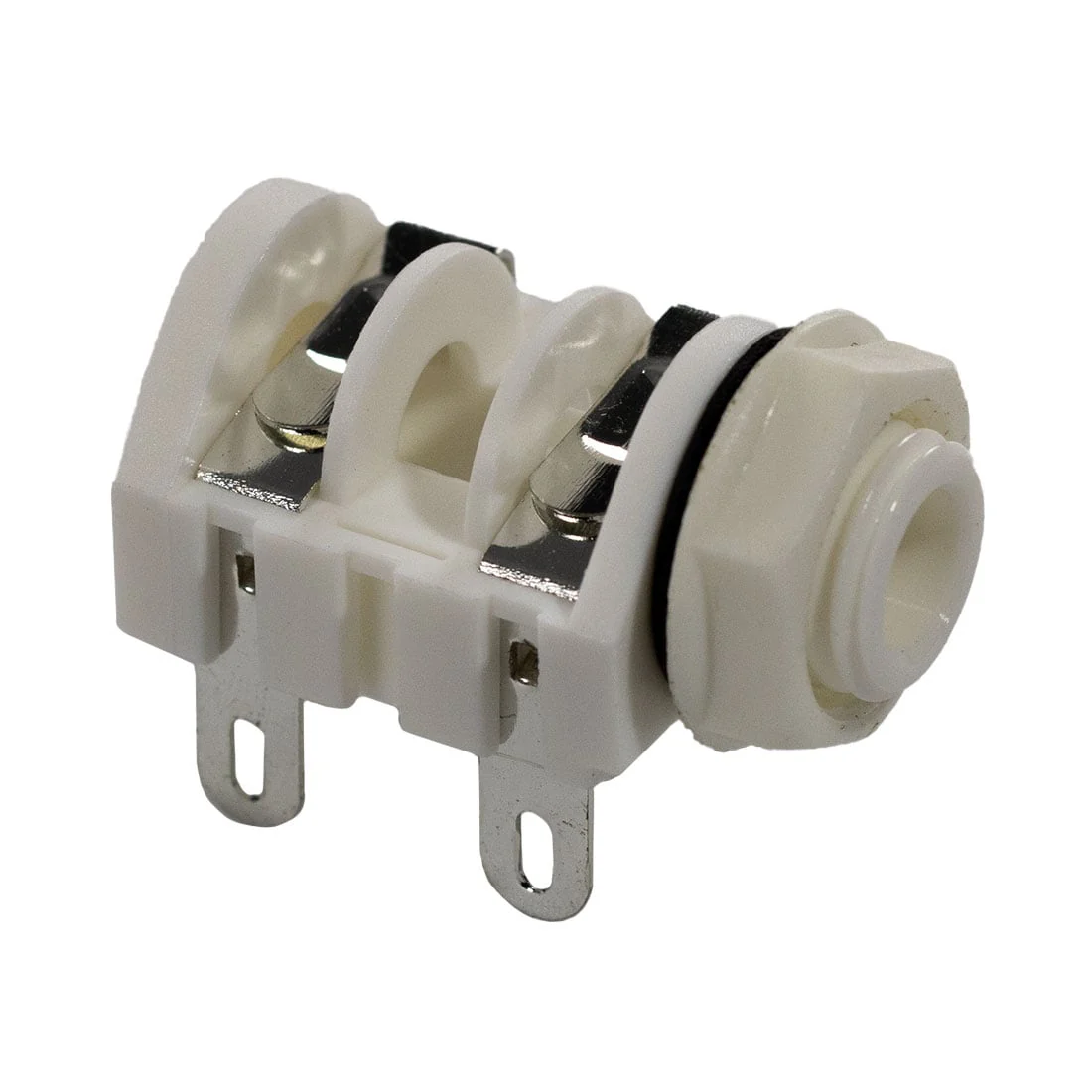 4-Lug 1/4" Jack with Plastic Nut (White)