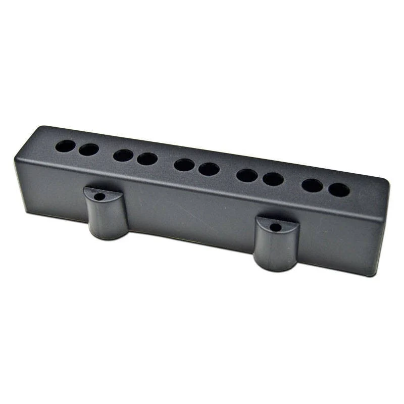 Jazz Bass Bridge Pickup Cover Black (5 String)
