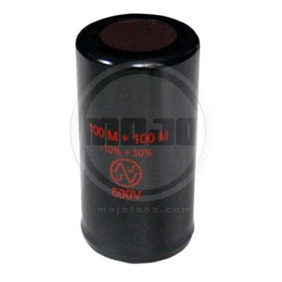 JJ Electronic 100uF + 100uF 500V Can Capacitor