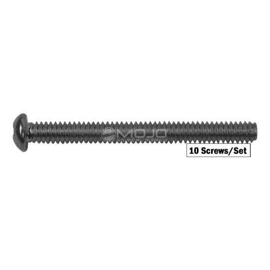 Metric Thread Humbucker Mounting Screws Nickel (Set of 10)