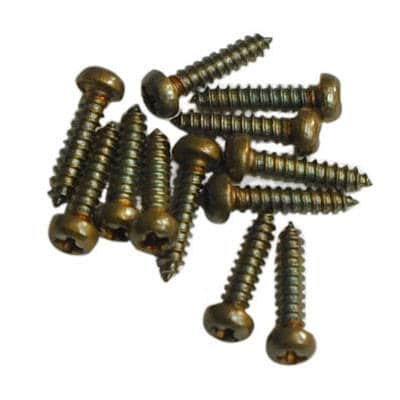 Mojotone Brass Humbucker Frame Mounting Screws (Set of 12)