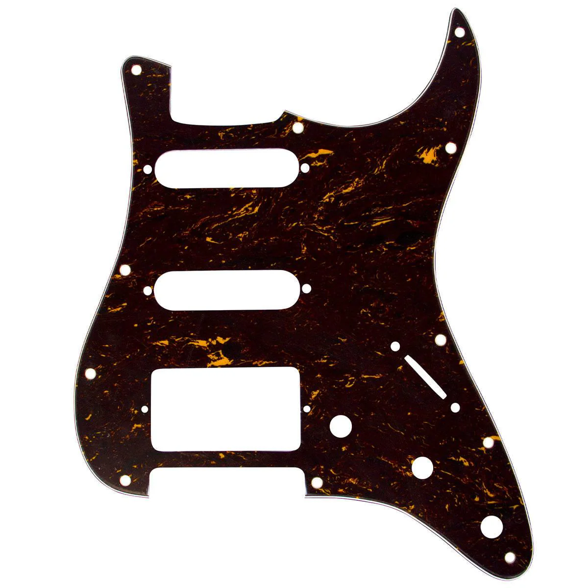Mojotone Electric Guitar Pickguard for American Strat HSS Red Tortoise 3 Ply