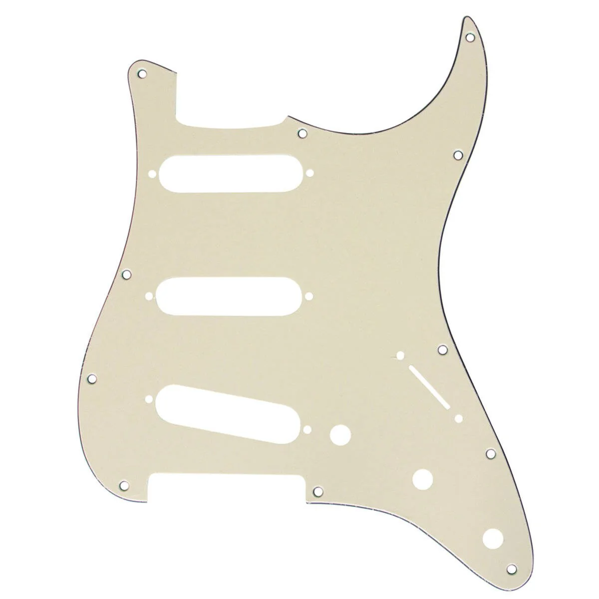 Mojotone Electric Guitar Pickguard for American Strat SSS Cream 3 Ply