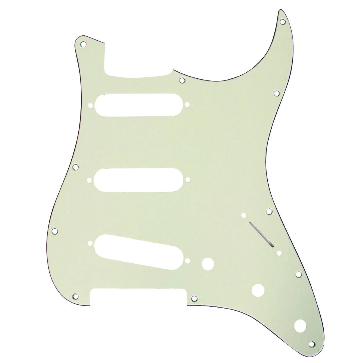 Mojotone Electric Guitar Pickguard for American Strat SSS Mint Green 3 Ply