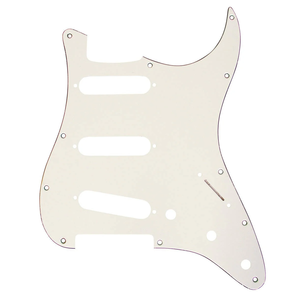 Mojotone Electric Guitar Pickguard for American Strat SSS Parchment 3 Ply