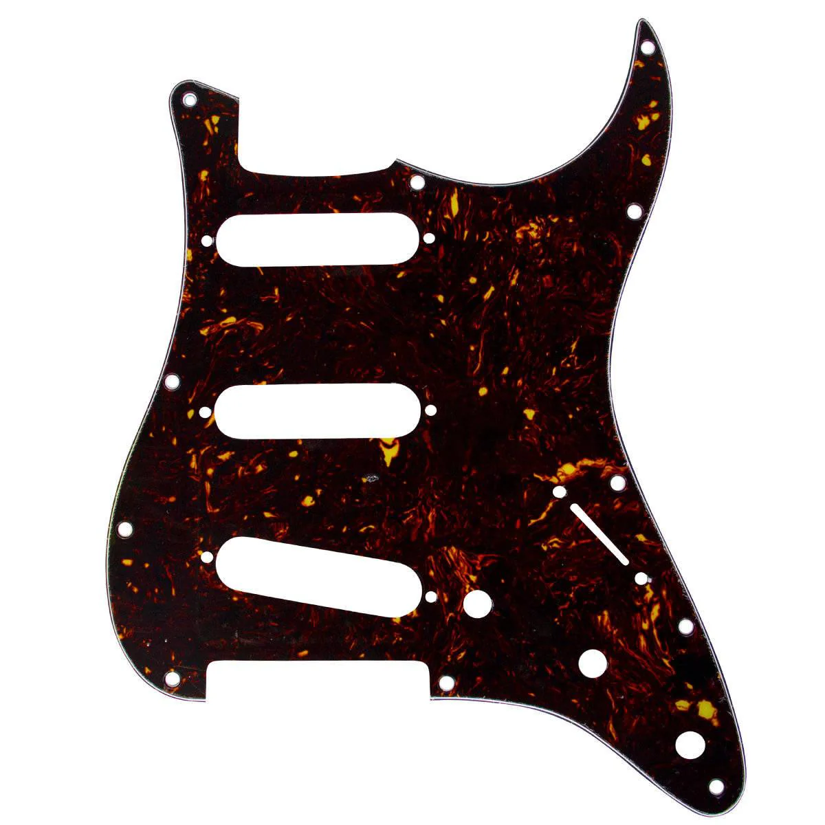 Mojotone Electric Guitar Pickguard for American Strat SSS Red Tortoise 3 Ply
