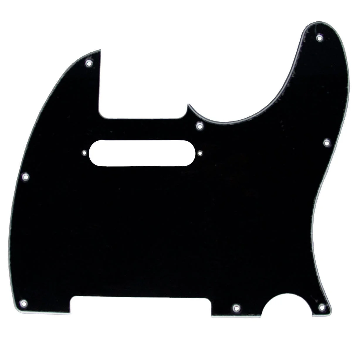 Mojotone Electric Guitar Pickguard for Tele 8 Hole Black 3-Ply