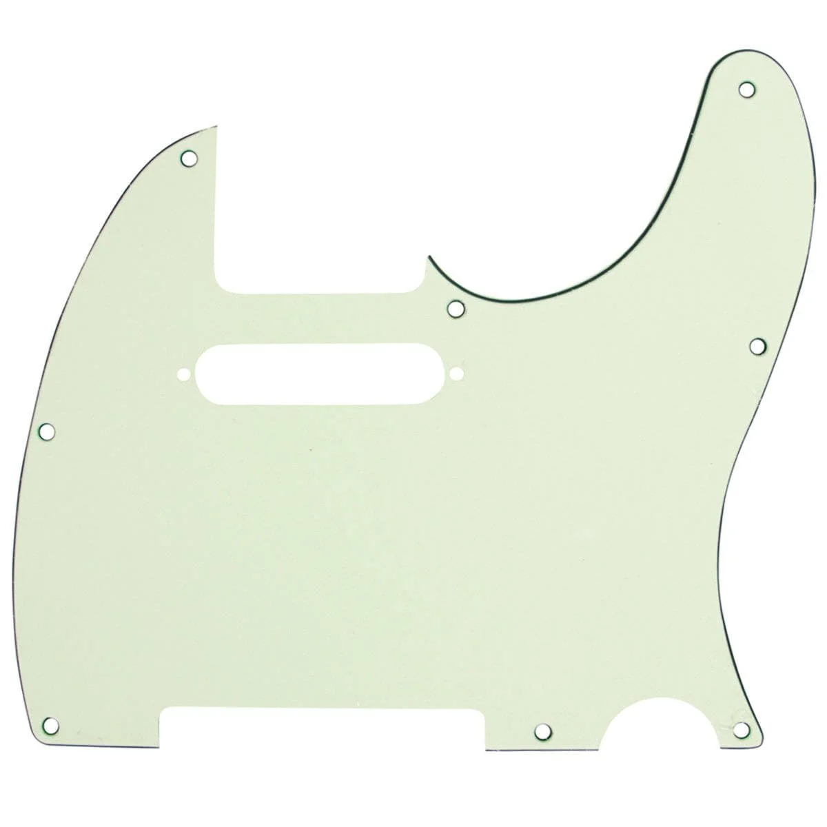 Mojotone Electric Guitar Pickguard for Tele 8 Hole Mint Green 3-Ply