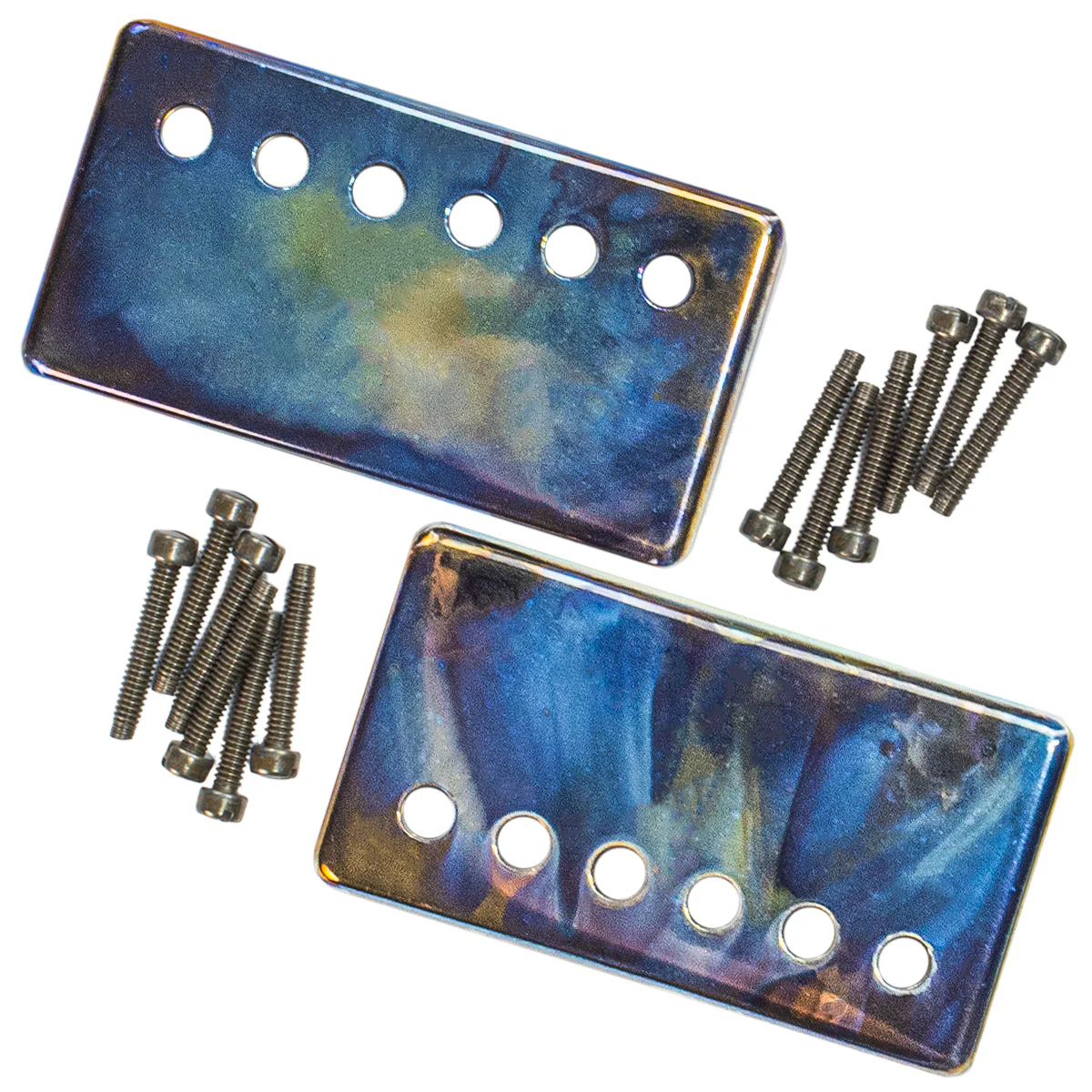 Mojotone Nebula 50mm Humbucker Pickup Cover and Polepiece Set