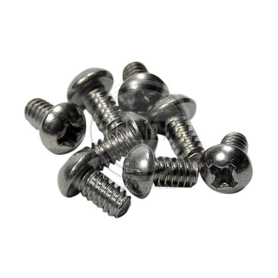 Selector Switch Mounting Screw (6-32 x 1/4'' Roundhead Phillips Stainless Steel) (Set of 8)