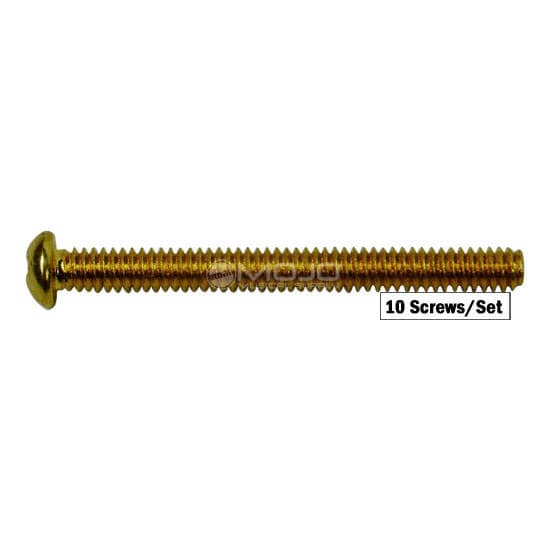 Short Humbucker Pickup Mounting Screws Gold (Set of 10)