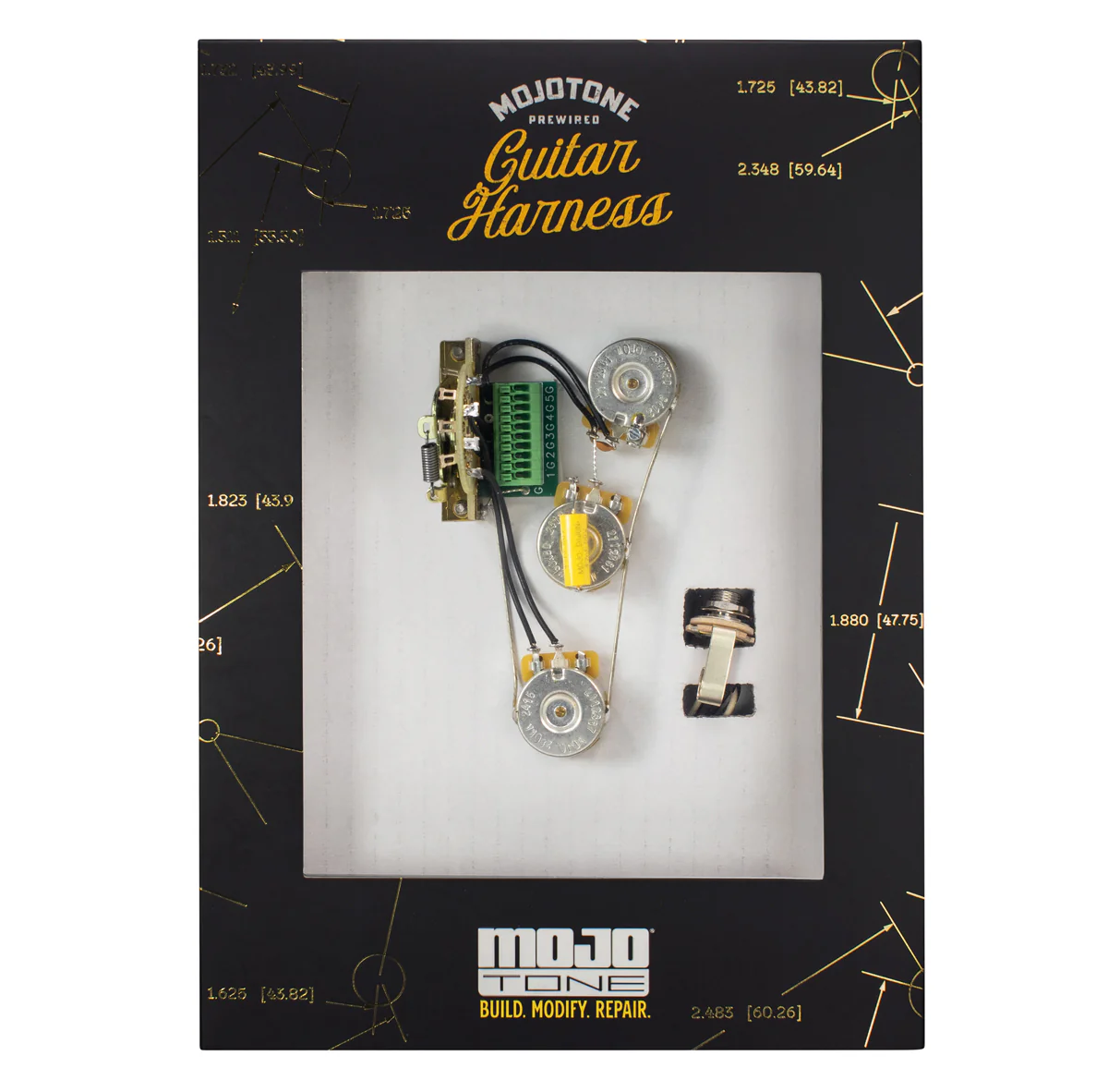 Solderless Strat Blender Guitar Wiring Harness